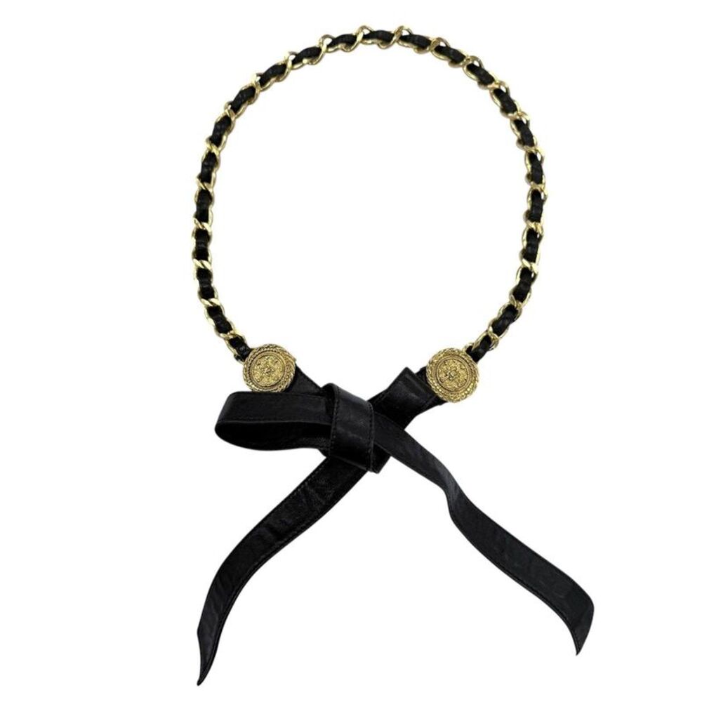 Chanel COCO Mark Leather Chain Belt